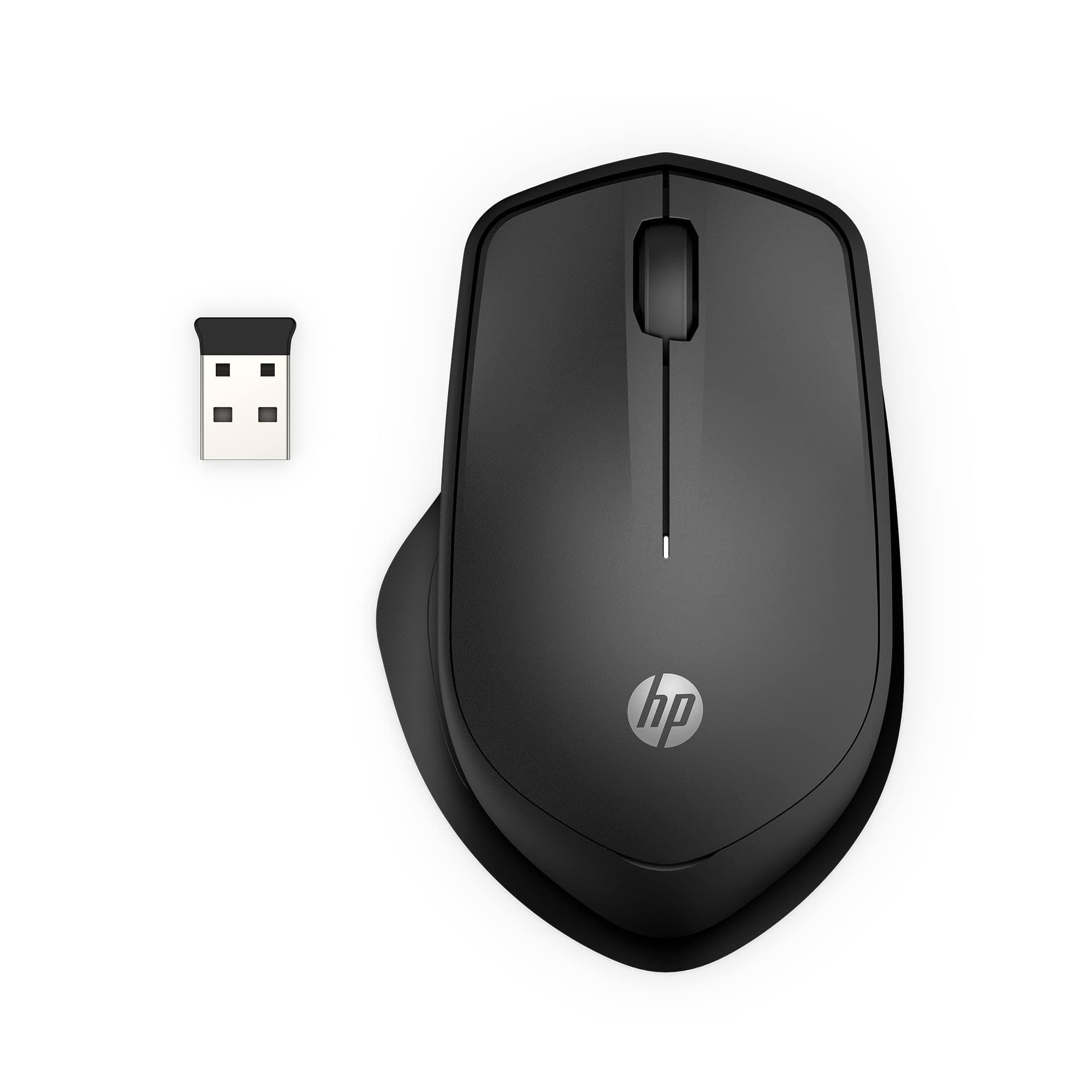 HP Wireless Silent 280M Mouse - Ergonomic Right-Handed Design, 18 Month Battery Life, and 2.4GHz Reliable Connection - Works for Computers and Laptops - Far Quieter Clicks Than Most Mice