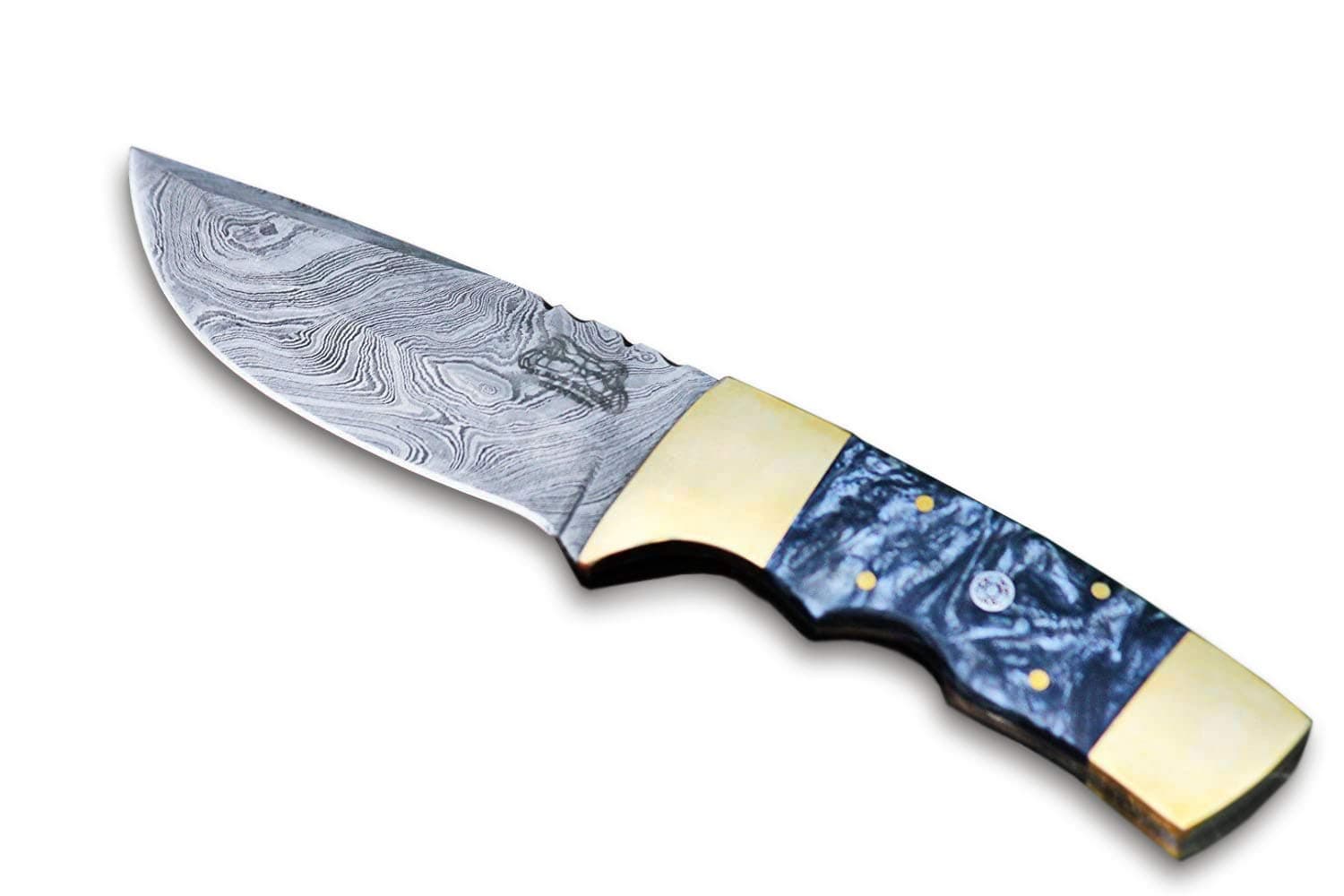 BMK-115-W Dark Forest 4 Inches Blade Damascus Hunting Skinner Fixed Blade Knife