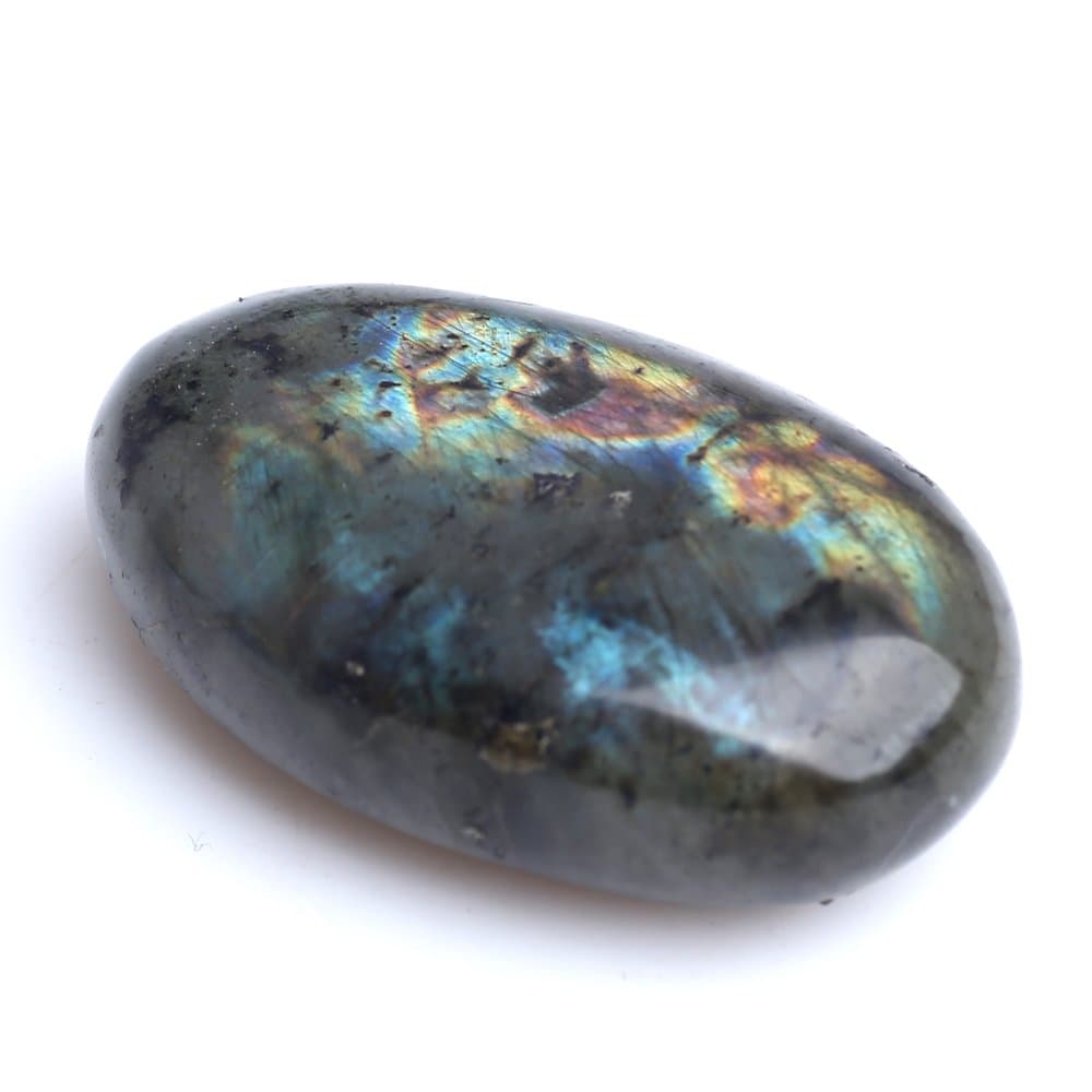 2 inches Labradorite Palm Stone Healing Quartz Gemstone Worry Stone