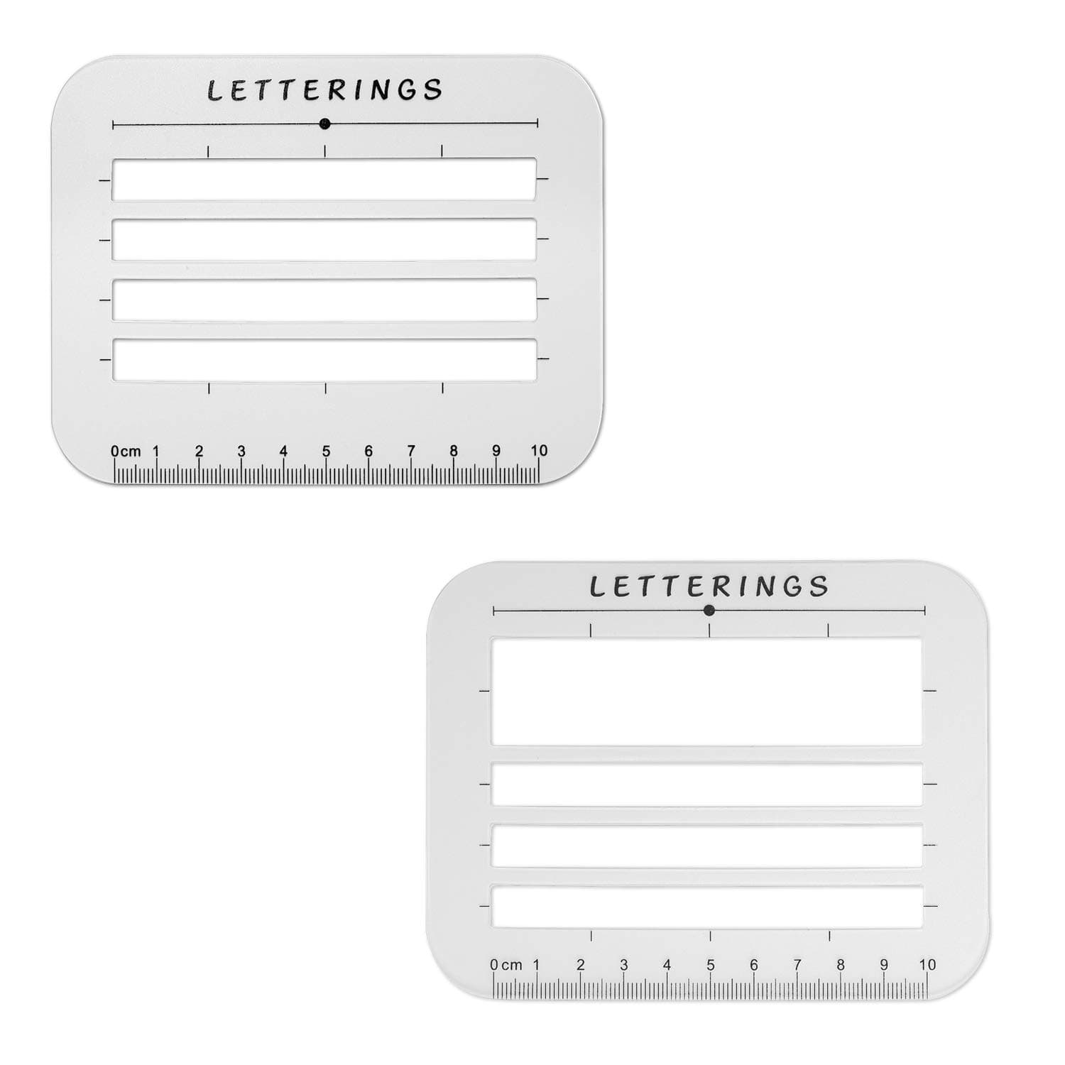 Calligraphy Stencil and Ruler Template- 2 Piece Address and Envelope Guide | Helps with Writing Straight Lines for Calligraphy, Wedding Invitations & Baby Shower Invitations