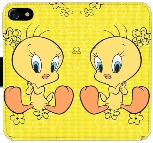 iPhone 7 (4.7 inch) Case Wallet Tweety Bird[Card Slots]Flip Folio Wallet Case Synthetic Leather Shell Scratch Resistant Protective Cover for iPhone 7 (4.7 inch) Case[Free Tempered Glass Screen Protector]AAFHI8459568