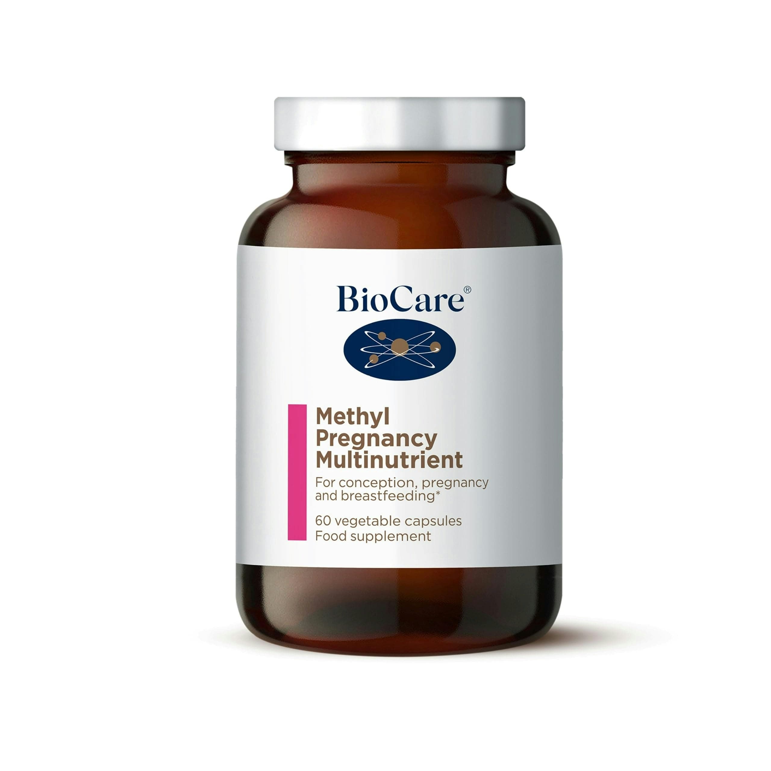 BioCare Methyl Pregnancy Multinutrient - with Folate, Zinc, and Vitamin B12 - for Conception, Pregnancy & Breastfeeding - 60 Capsules