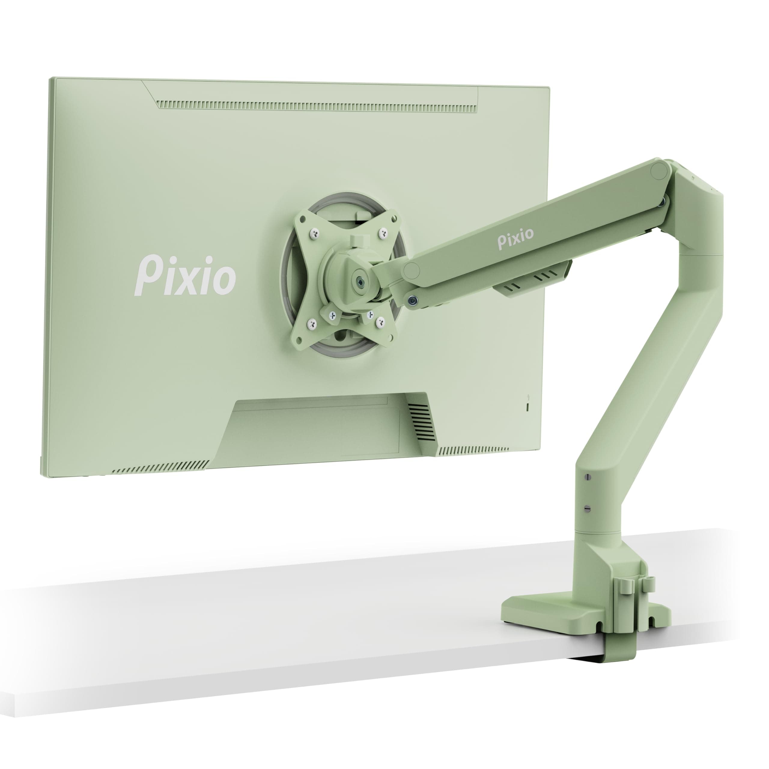 - PS1S Wave Mint Green Single Monitor Arm Stand Desk Mount - Fits up to 32 inches Monitors and up to 19.8lbs. VESA Compatibility and Integrated Cable Management