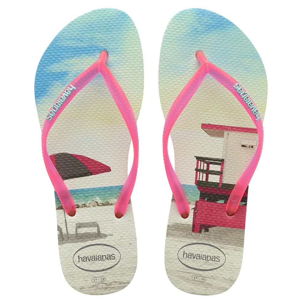 Havaianas Women's Slim Hibisco Flip Flops