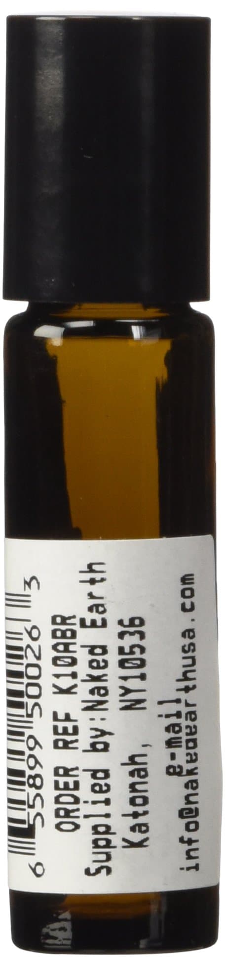 Sanctum AromatherapyAmber Glass Bottle with Roll On Applicator and Black Cap - 10 ml. (1 Unit)