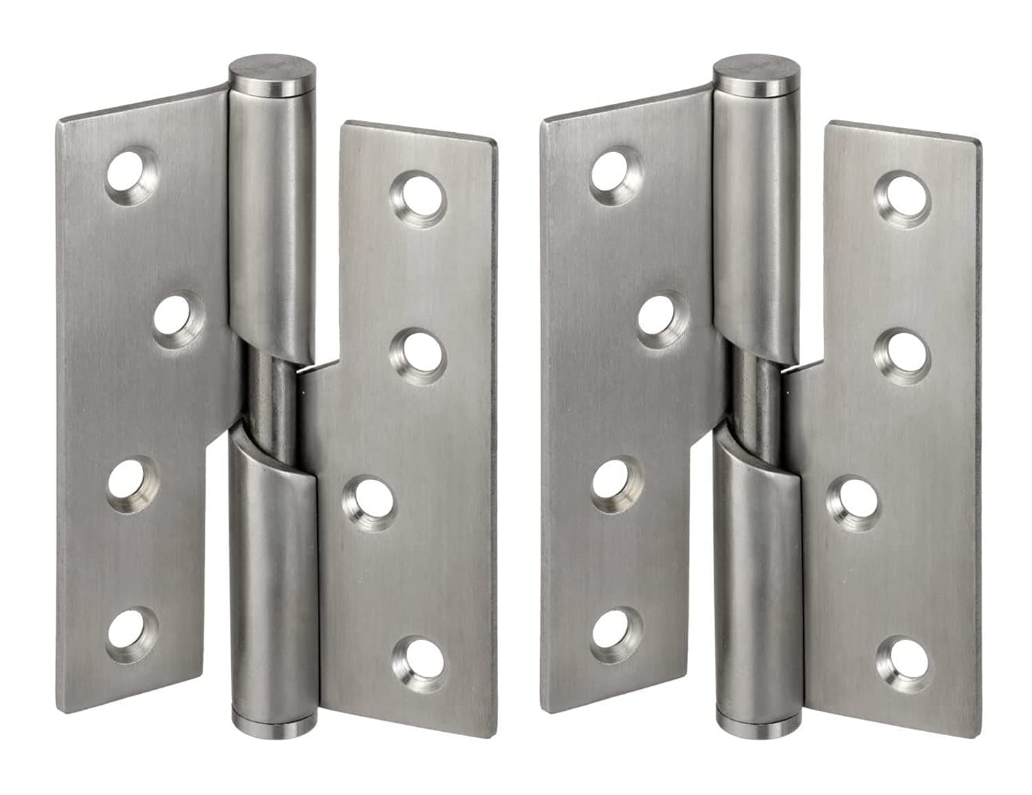 Pair of Door Hinges Rising Butt Handed Left Lift Off Hinge 100mm(Left)