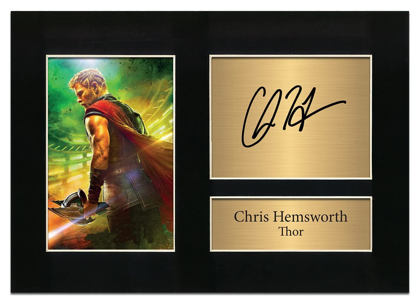 Zulu Image Chris Hemsworth Thor The Avengers Signed A4 Printed Autograph Photo Reproduction Print Picture Display No22, Black