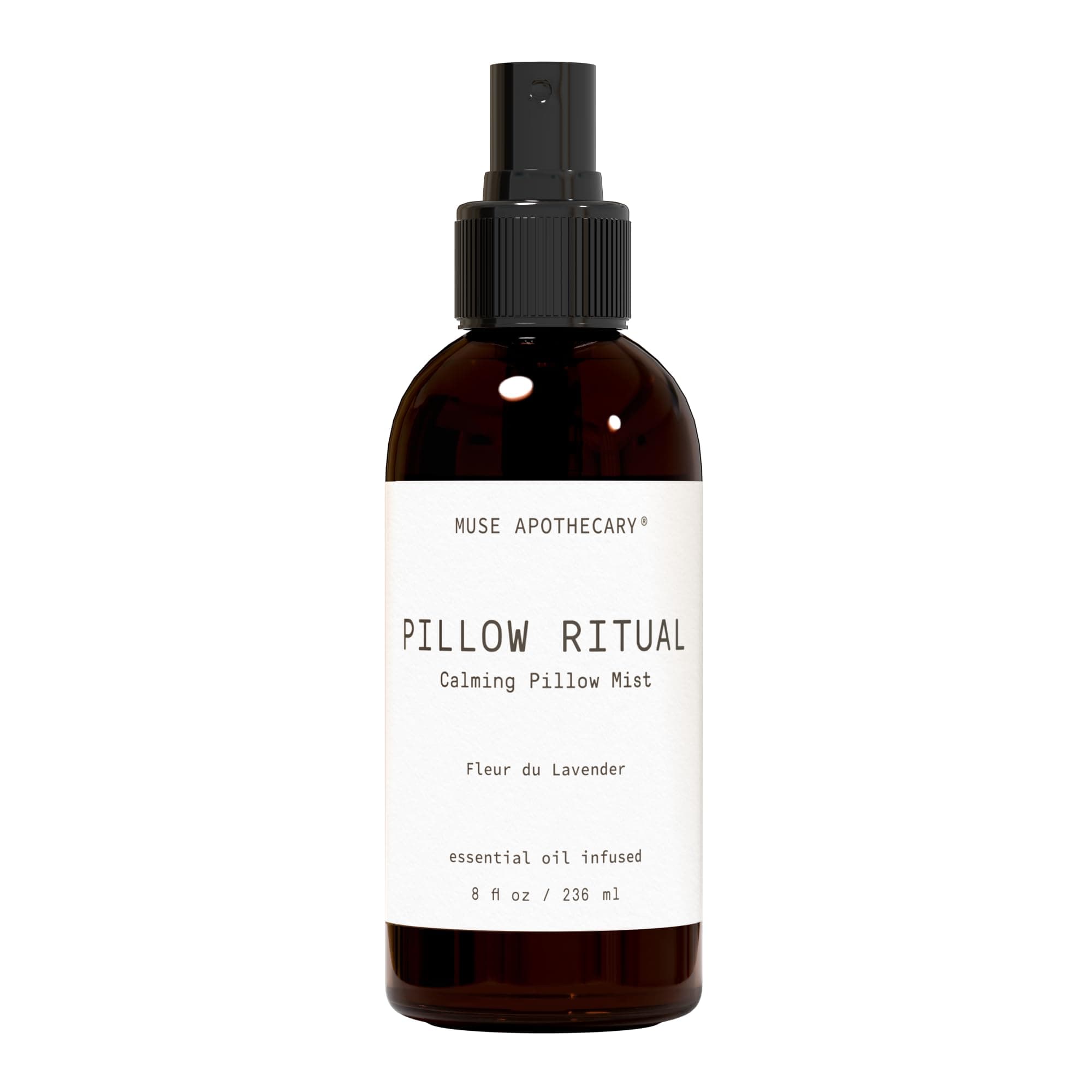 Muse Apothecary Pillow Ritual - Aromatic, Calming and Relaxing Pillow Mist, Linen and Fabric Spray - Infused with Natural Aromatherapy Essential Oils - 8 oz, Fleur du Lavender