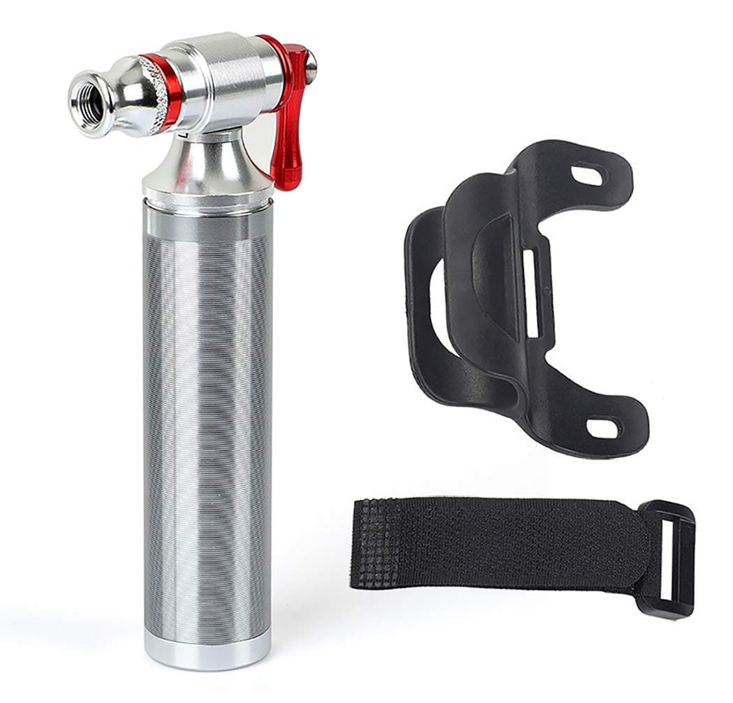 POWERAXIS CO2 Inflator Head Quick, Easy and Safe - Compatible with Presta & Schrader Valve Bicycle Tire CO2 Inflator For Mountain Bikes, Fit for 12g 16g 20g 25g Cartridges - No CO2 Cartridges Included