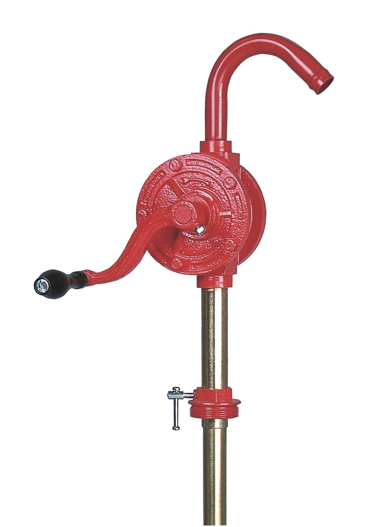 Groz 44052 Rotary Barrel Pump, 1" Inlet with 3-piece Threaded Suction Tube