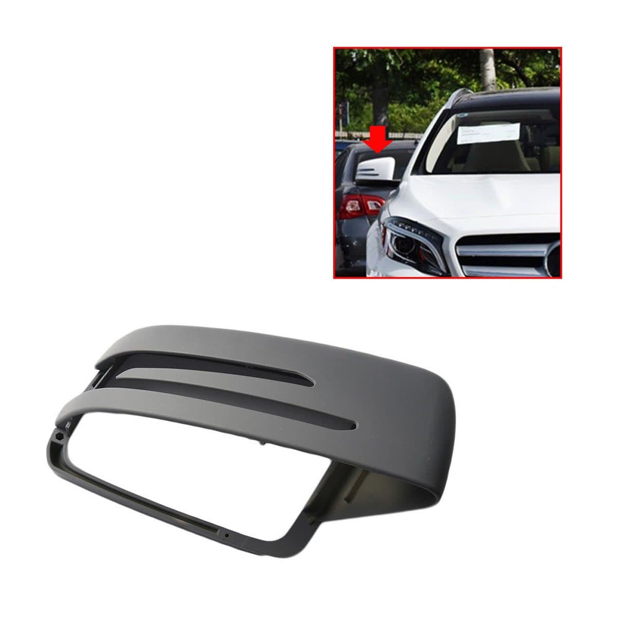 CNAutoLicht Passenger Right Side Rear View Door Mirror Cover Cap Casing Trim For Mercedes Benz W204 C250 C280 C300 08-13 W212 E250 E300 E400 08-13 W221 S300 S350 S400 09-13