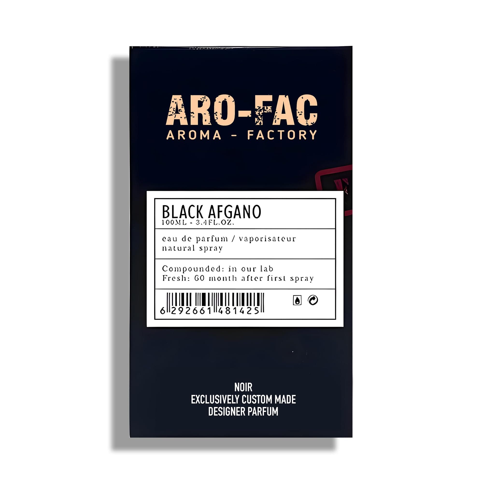 Aro Fac Black Afgano By AMD Perfumes Unisex Fragrance - Perfume for Men and Women - Men's and Women's Fragrances Eau De Parfum EDP 100ml