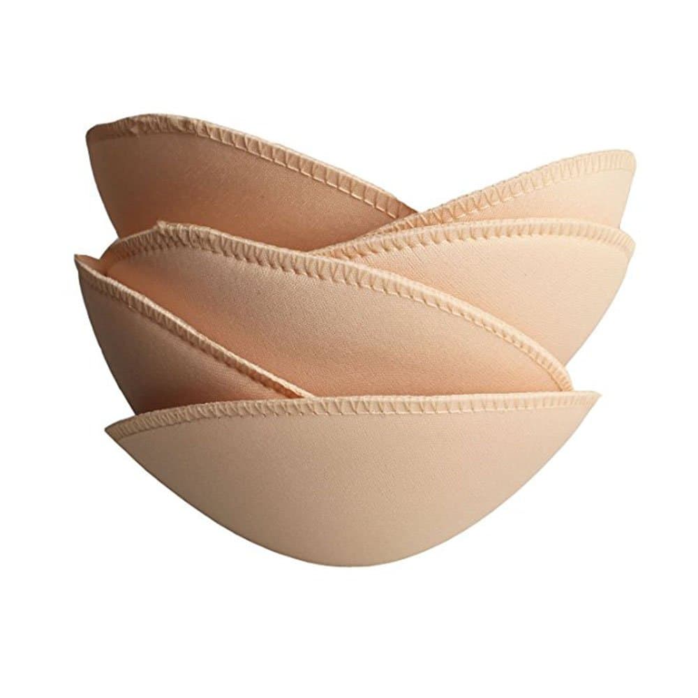 3 pairs Round Soft Bra Inserts Pads Removable Sport Bra Cups inserts Mastectomy Bra Inserts For Bikini Top Swimsuit