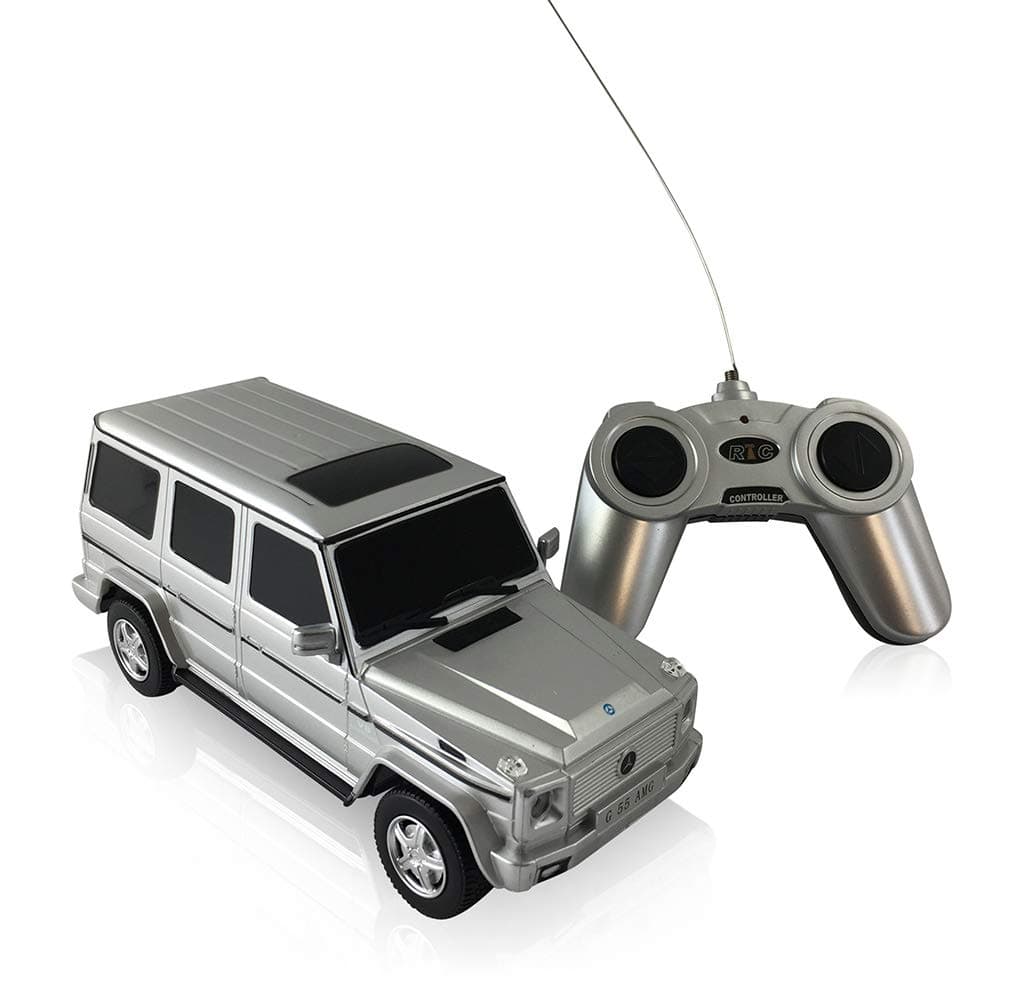 RASTAR Mercedes-Benz G-Class G55 AMG 1:24 Scale Radio Controlled Model Car (Silver)