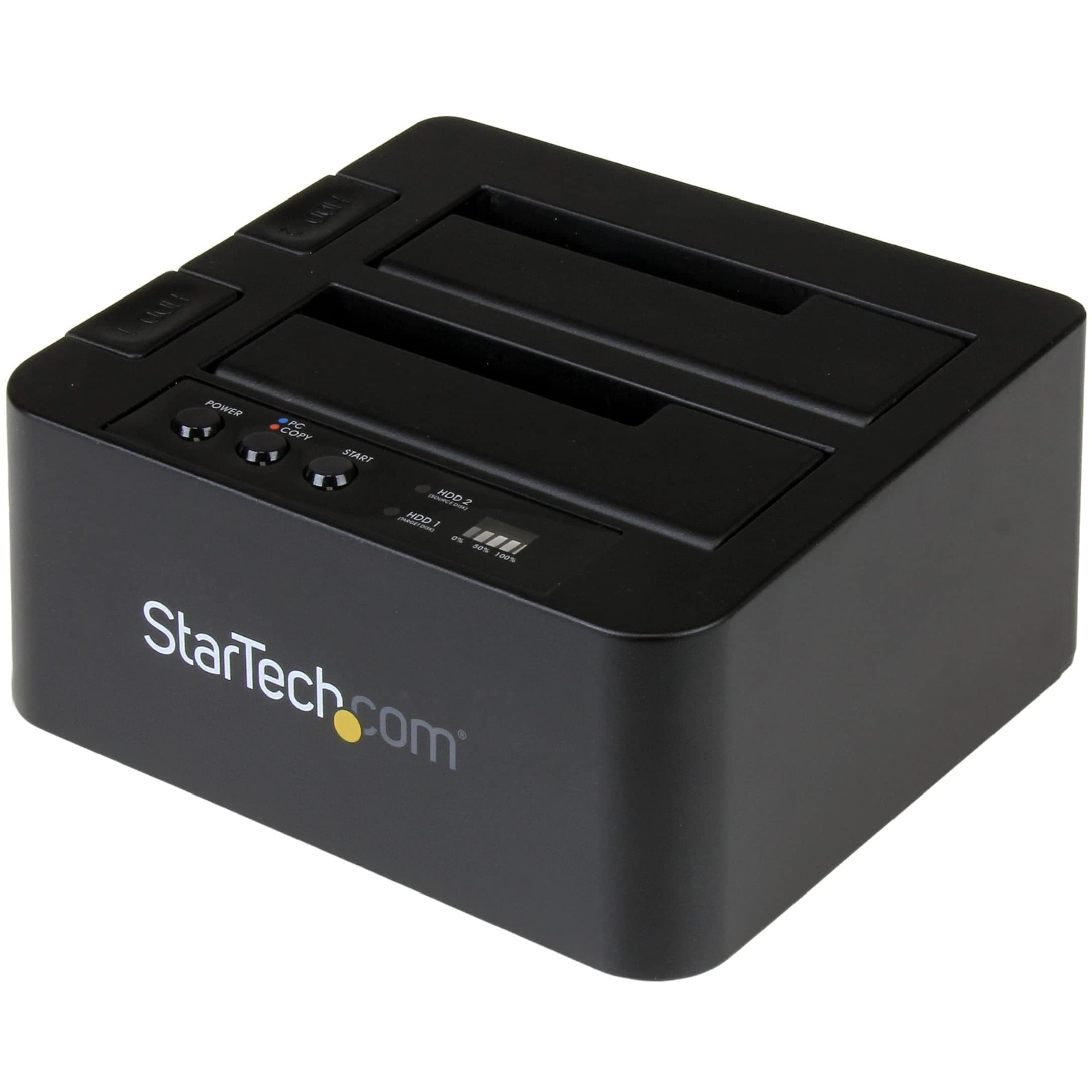 StarTech.com Standalone Hard Drive Duplicator, Dual Bay HDD/SSD Cloner/Copier, USB 3.1 (10Gbps) to SATA III HDD/SSD Docking Station, Hard Disk Duplicator Dock, Hard Drive Cloner (SDOCK2U313R)
