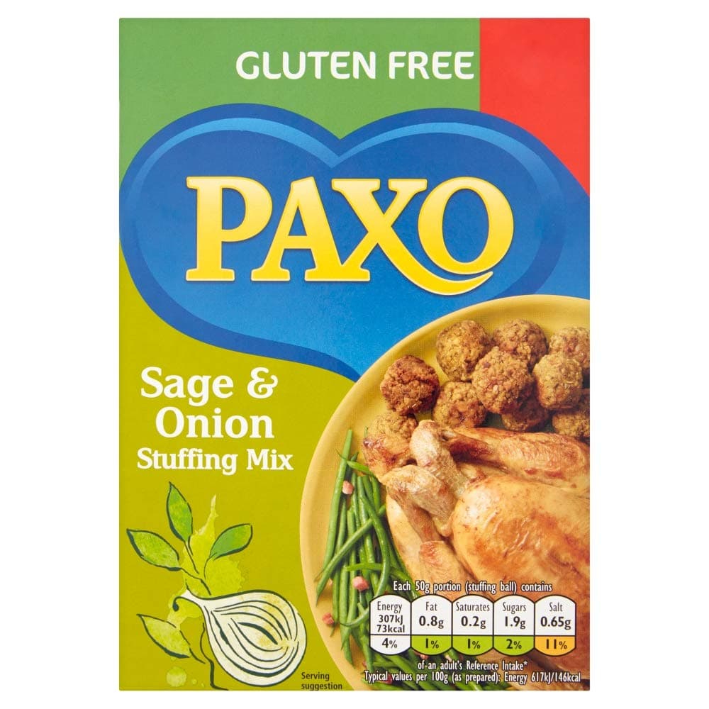 Paxo Sage & Onion Stuffing Mix, Gluten Free, 150g