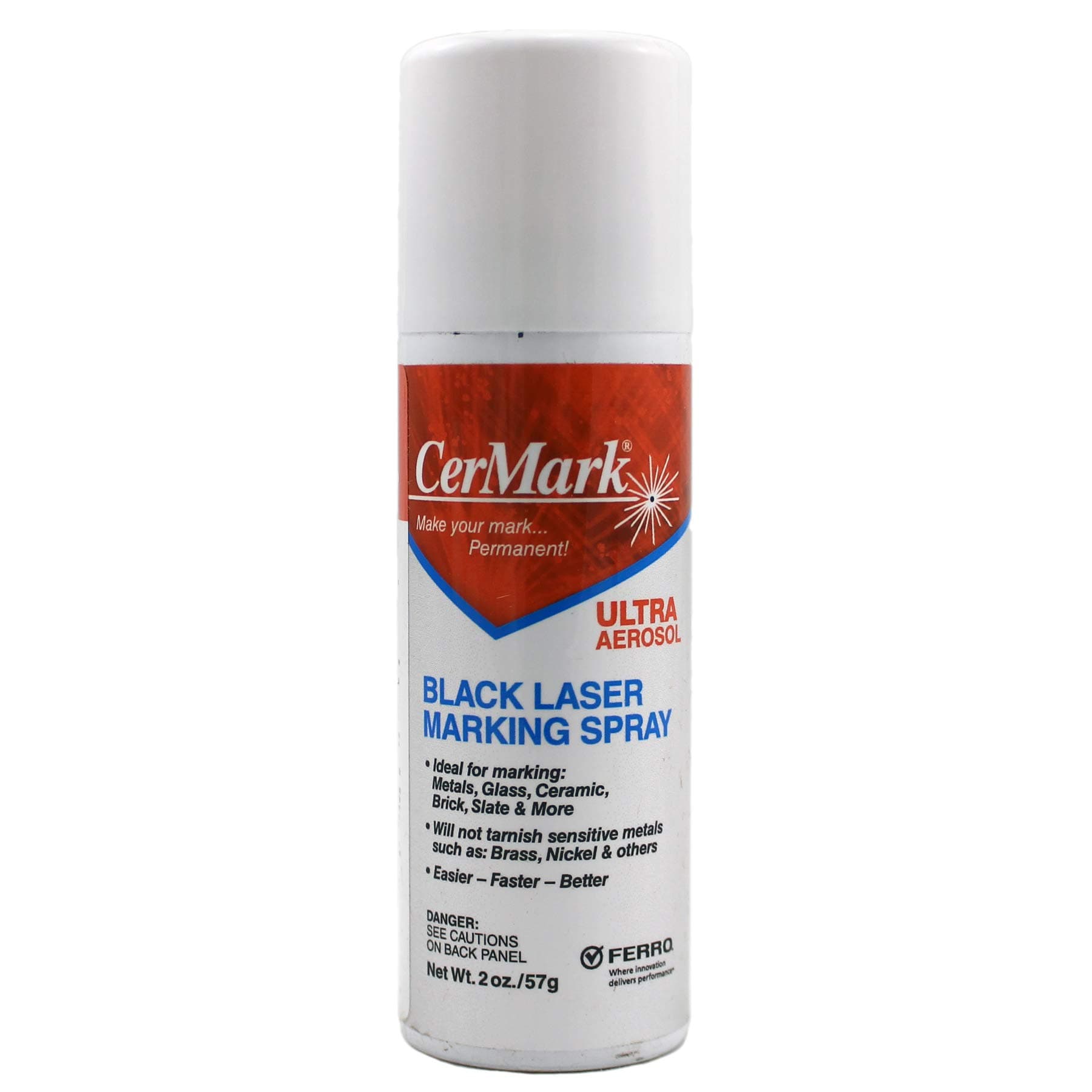 CerMark Ultra Laser Marking Aerosol, 2oz Can