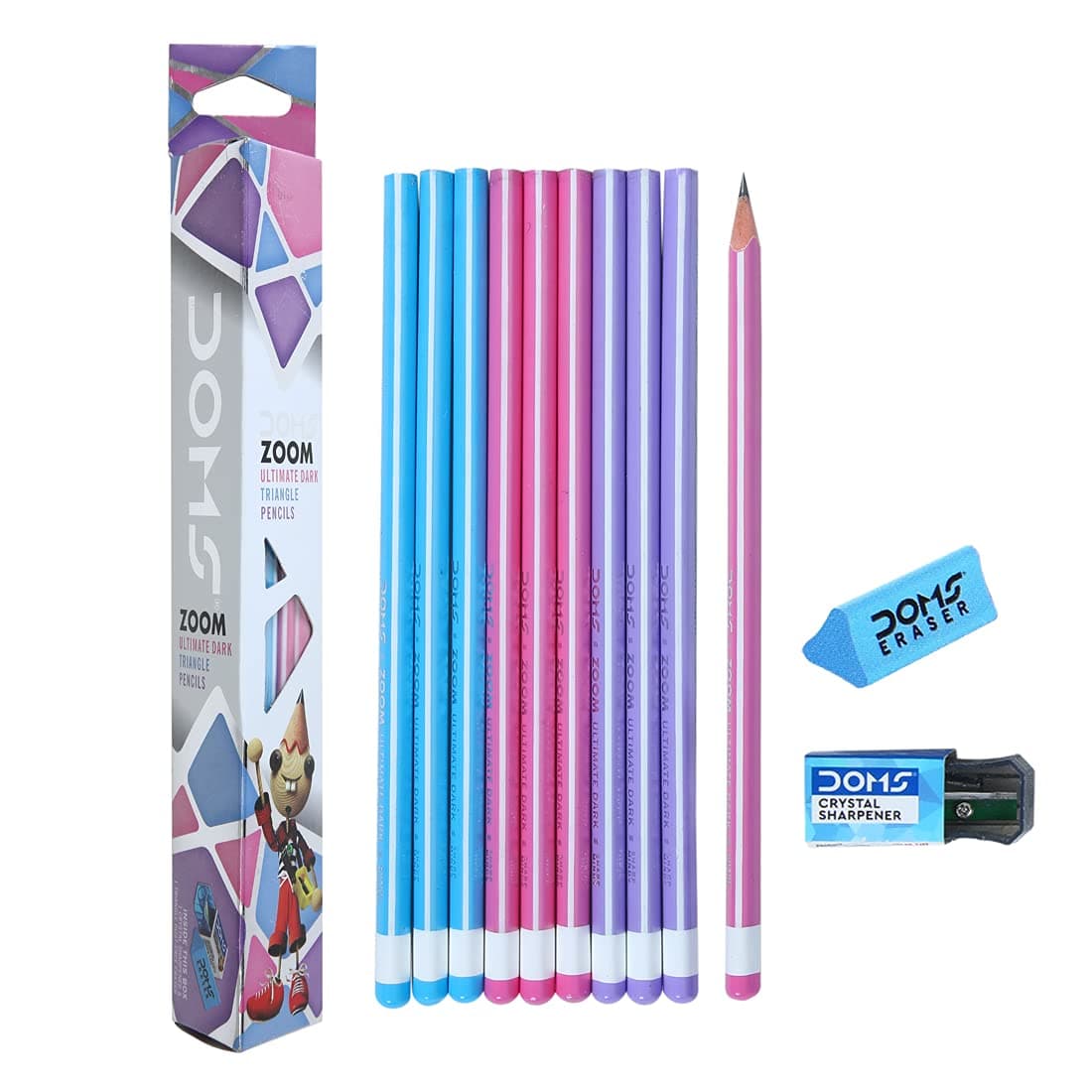 Zoom Ultimate Dark Triangle Pencils (Pack of 10 x 5 Set), (Model: DM3440P5)