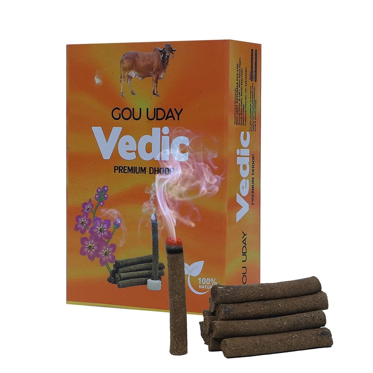 Premium Dhoop Sticks - 100% Natural Handmade Incense for Meditation, Yoga, Puja & Home Fragrance - Non-Toxic, Insect Repellant (25)