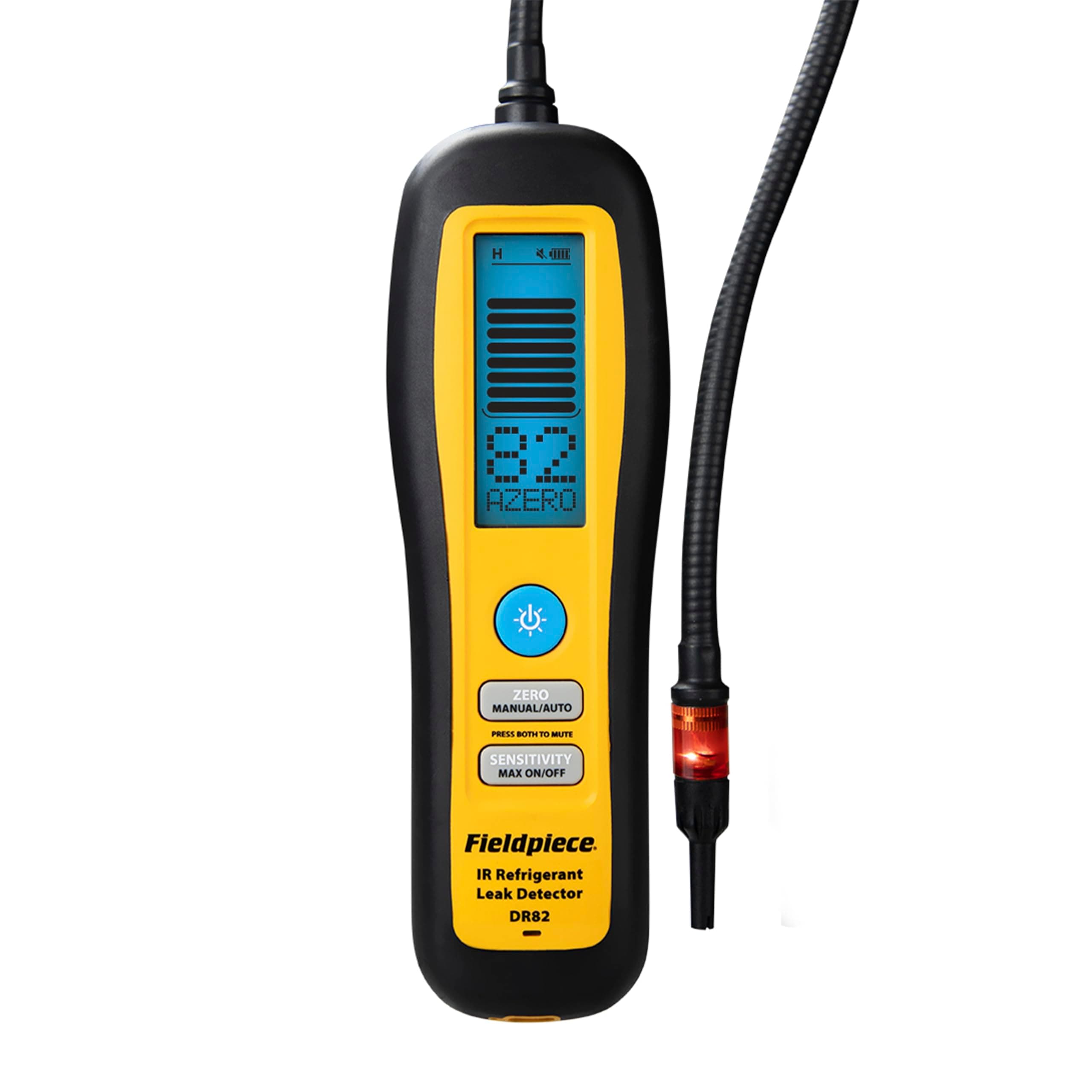 DR82 Infrared Refrigerant Leak Detector - Ultra-Sensitive Leak Sniffer with Large, Backlite LCD Screen - Lightweight HVAC Tool