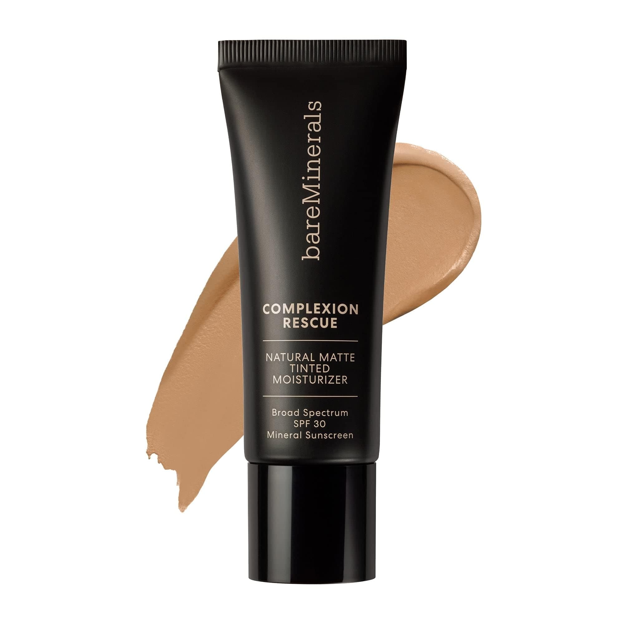 bareMinerals Complexion Rescue Natural Matte Tinted Moisturizer for Face with SPF 30, Tinted Mineral Sunscreen, Sheer-to-Light Coverage, Matte Skin Tint for Oily Skin, Vegan