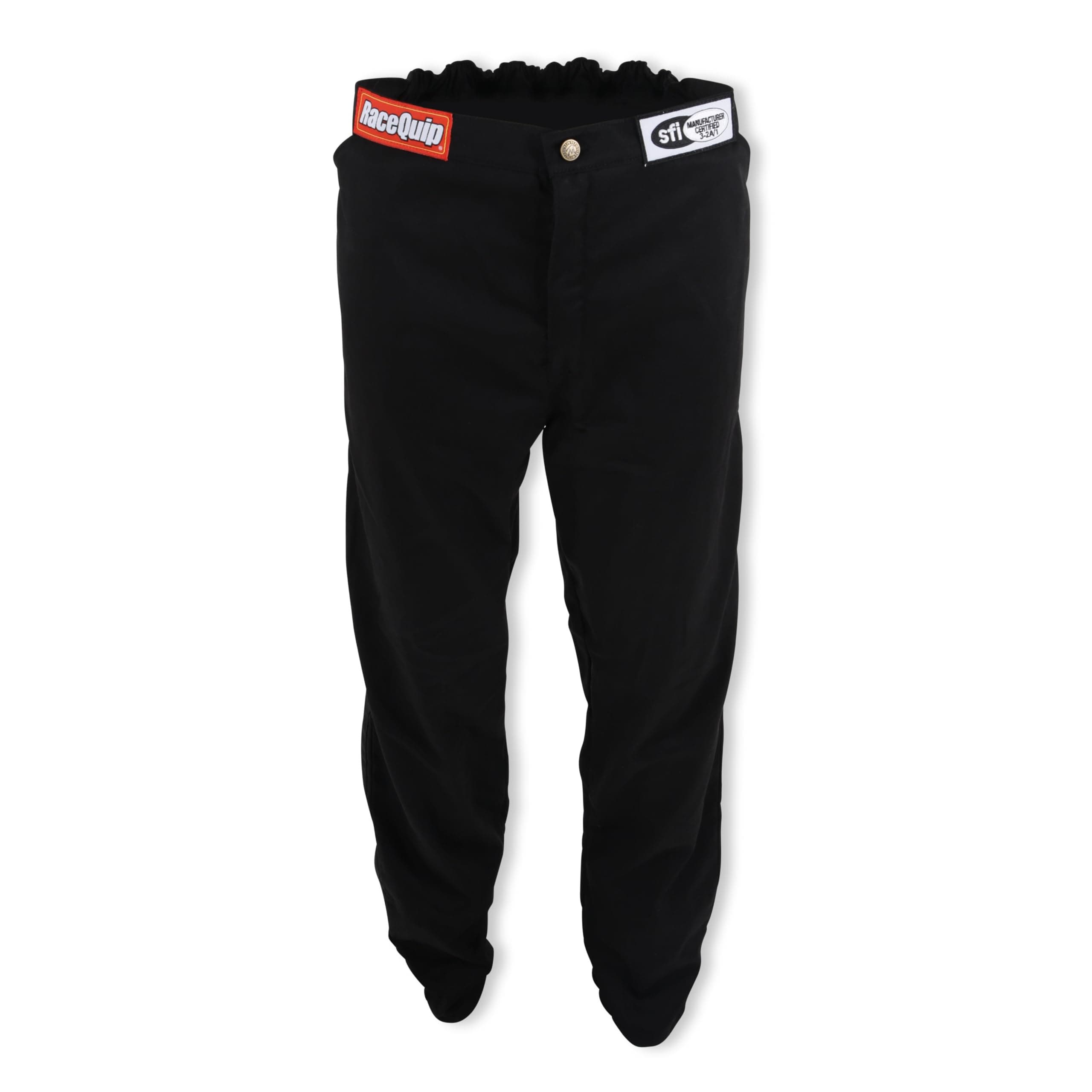RaceQuip Racing Driver Fire Suit Pants Single Layer SFI 3.2A/ 1 Black Medium 112003