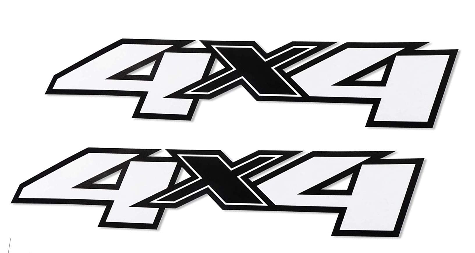 Pair Set 4x4 Decals Stickers Replacement for Silverado F Truck Bed Side 2007-2013 (Black)