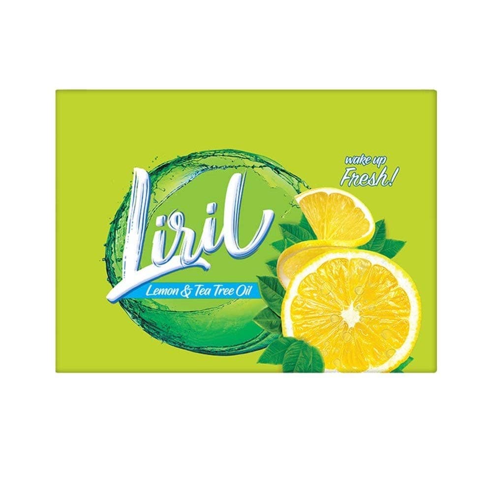 Liril Lemon and Tea Tree Oil Soap, 125g (Pack of 3) with Free Lemon and Tea Tree Oil Soap, 75g