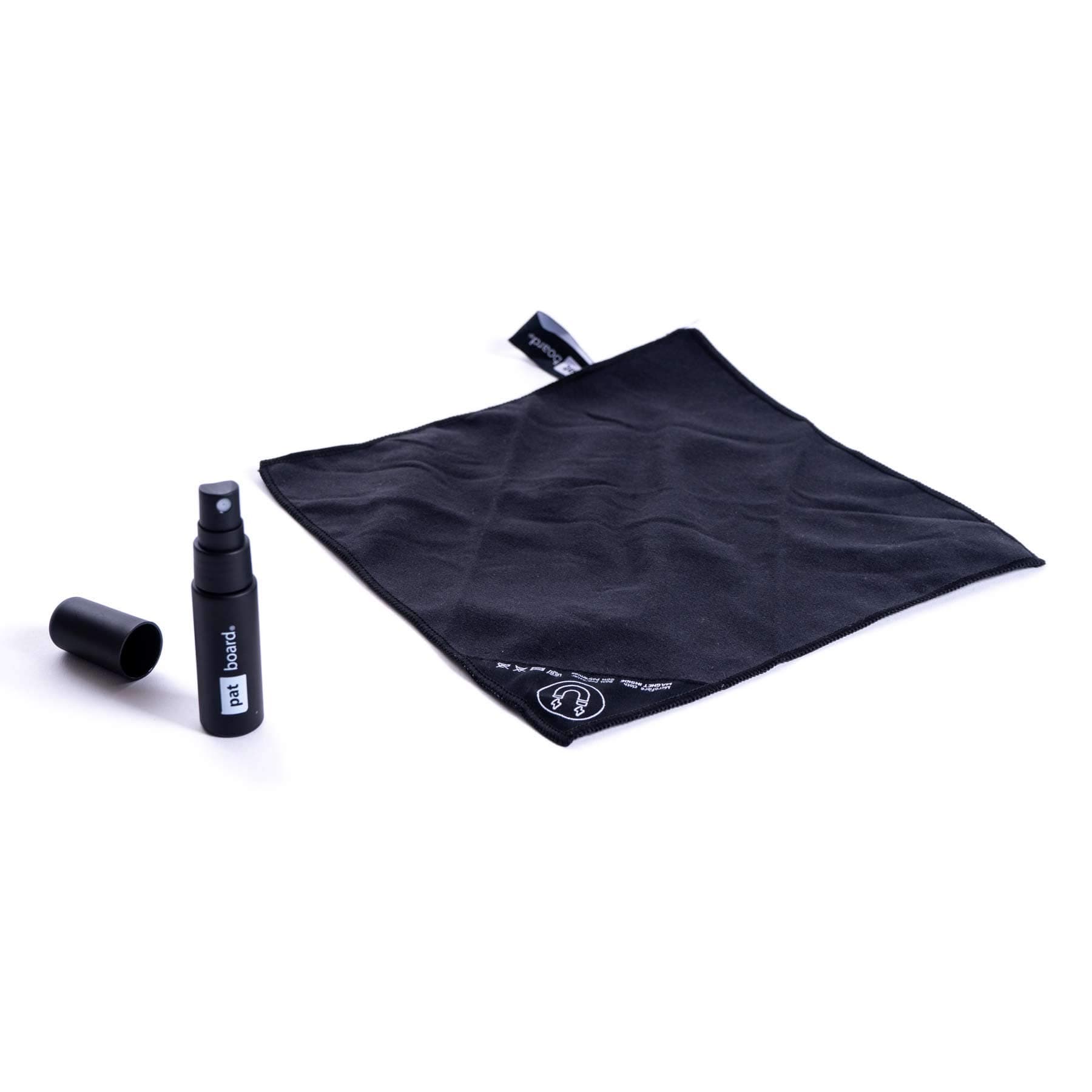 PATboard Cleaning Set 1x – Office Product for Scrum and Kanban Boards – Fill The Empty Spray Bottle with Water to Clean Scrum & Kanban Cards – One Bottle and Cloth to Clean Your Scrum Magnets