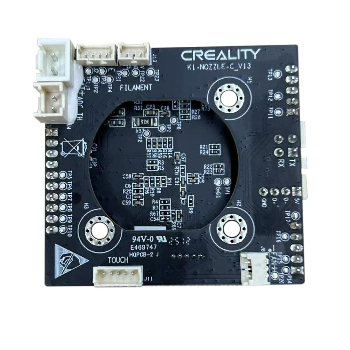 Original PCBA_G_K1-MAX K1_T9_GD32F303CBT6 NOZZLE-C-V13 HQPCB-2 Adapter Board PCBA Breakout Module Replacement Compatible with Creality K1 K1 MAX 3D Printer Accessories