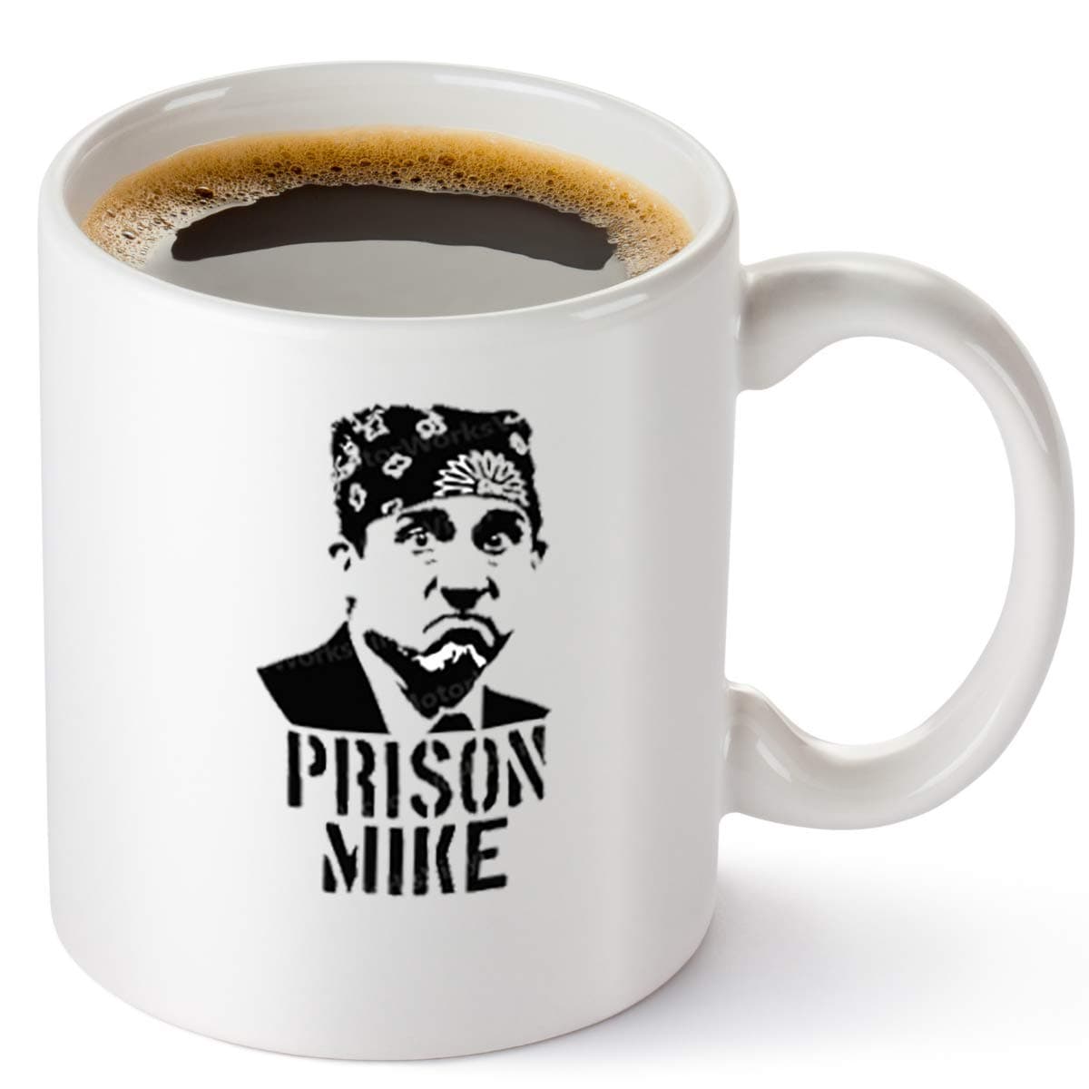 Vivid Ventures COOL AF Prison Mike Coffee Mug - The Office Merchandise | Funny Mug for Men and Women - Michael Scott Coffee Mug