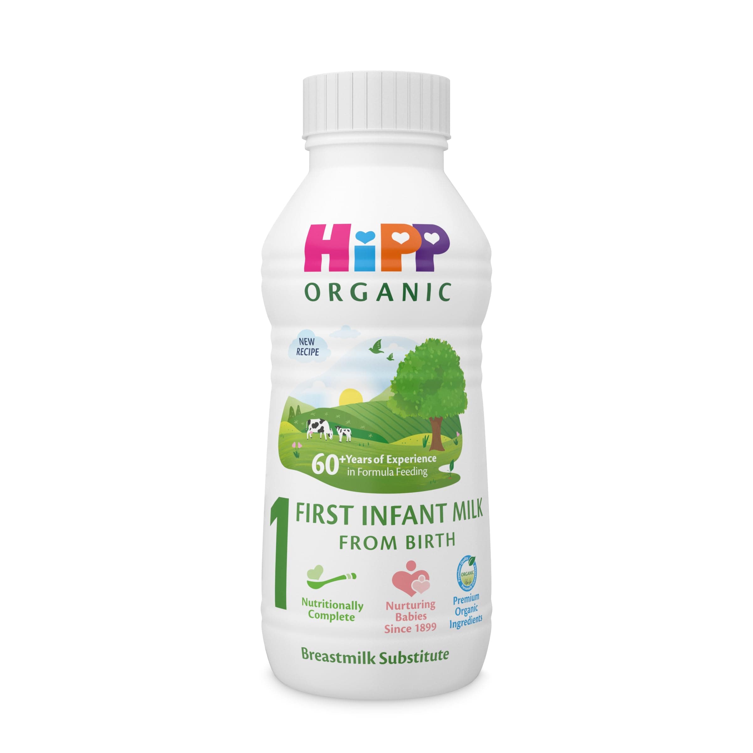 Organic 1 First Infant Baby Milk Ready to Feed Liquid Formula, From Birth, 470ml