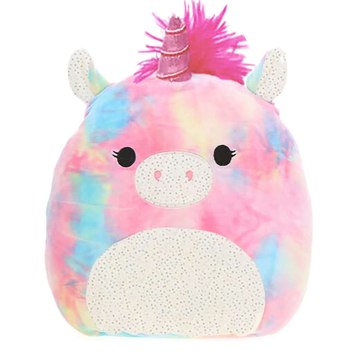 Squishmallow Kellytoy 16 inch Esmeralda The Rainbow Tie-Dye Unicorn- Super Soft Plush Toy Pillow Pet Animal Pillow Pal Buddy Stuffed Animal Birthday Gift Holiday