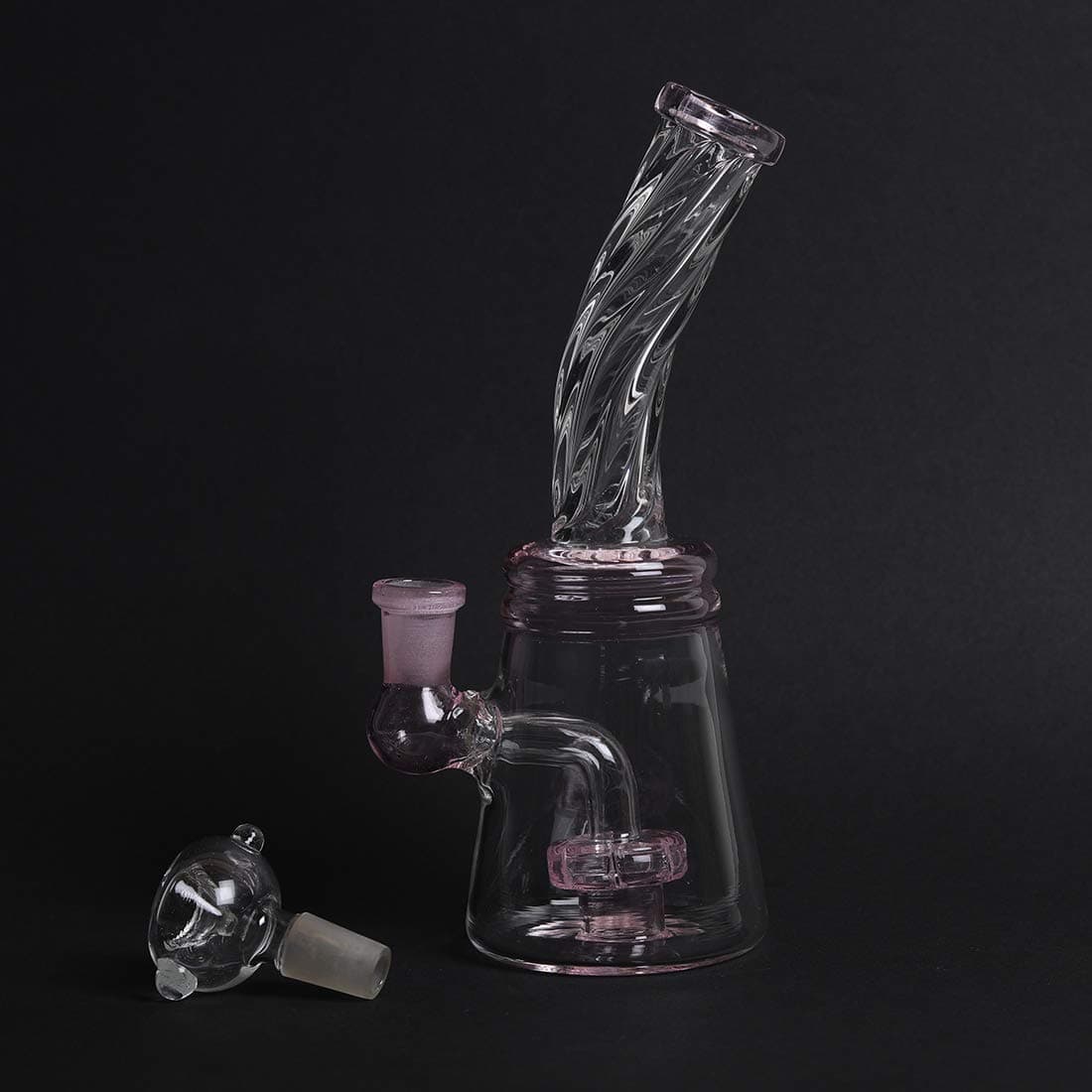 STONERS TOY Glass Bong (8 inch, Multicolour)