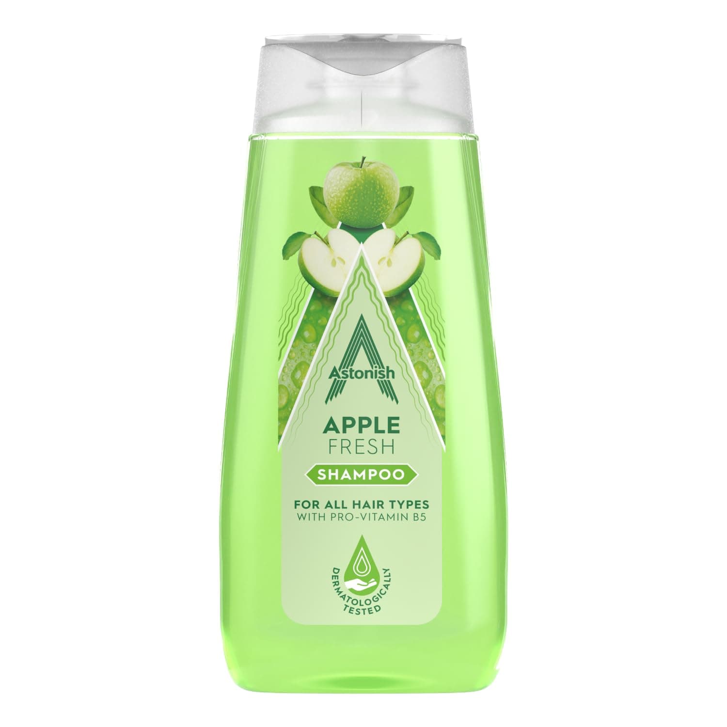 Astonish Apple Fresh Shampoo with Pro-Vitamin B5, 400ml, Green