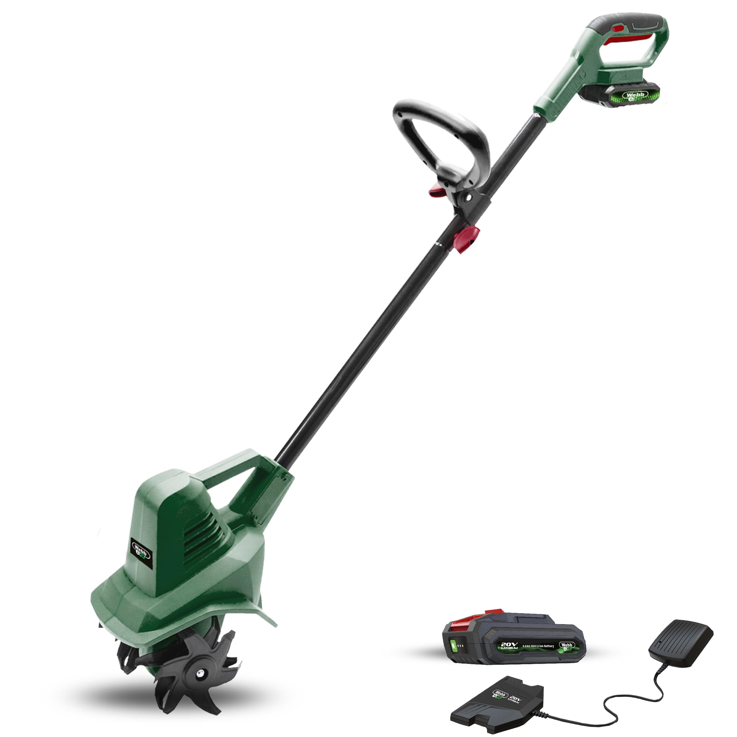 Cordless Tiller with Battery & Charger