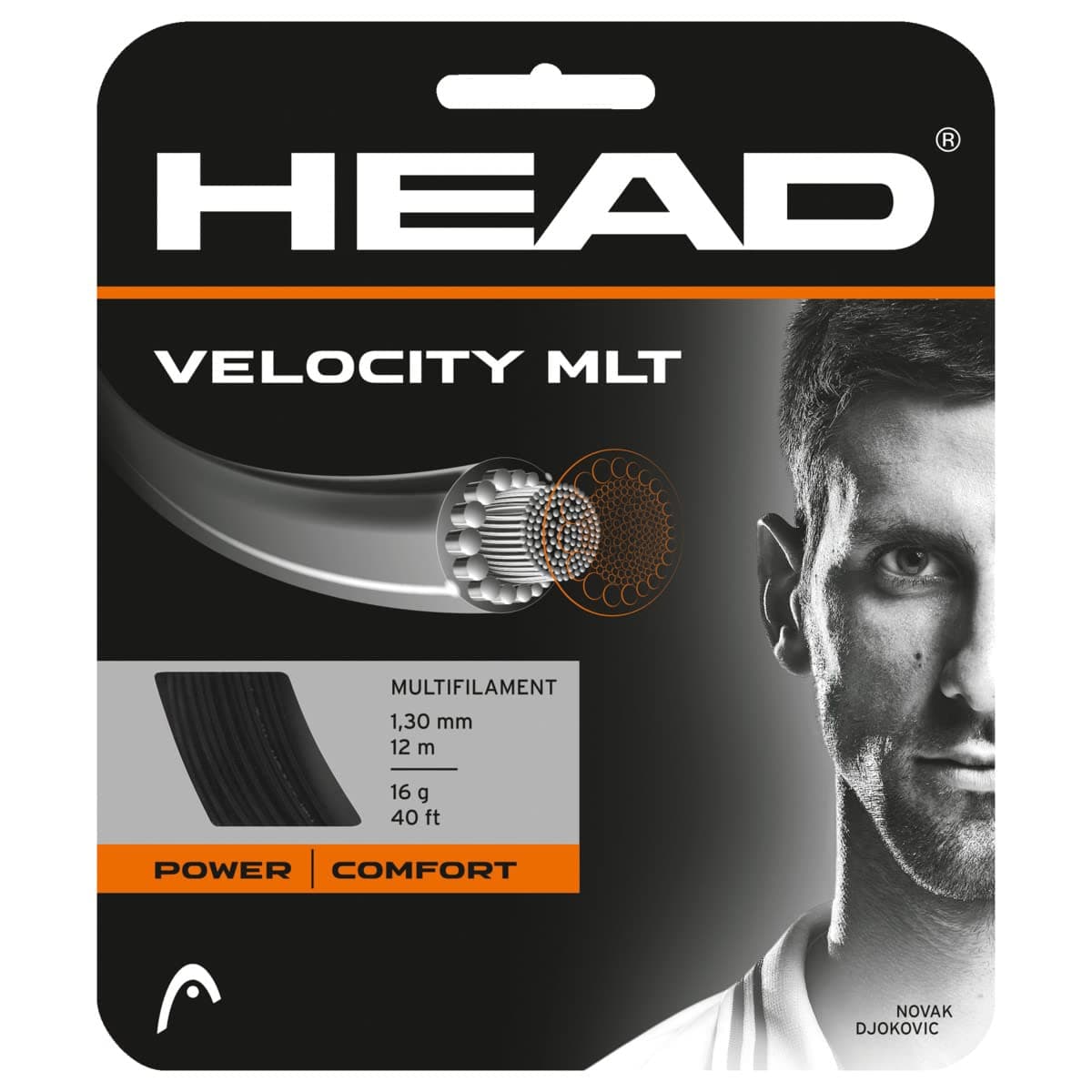Velocity MLT Tennis Racket String 40' Set Multifilament Racquet String