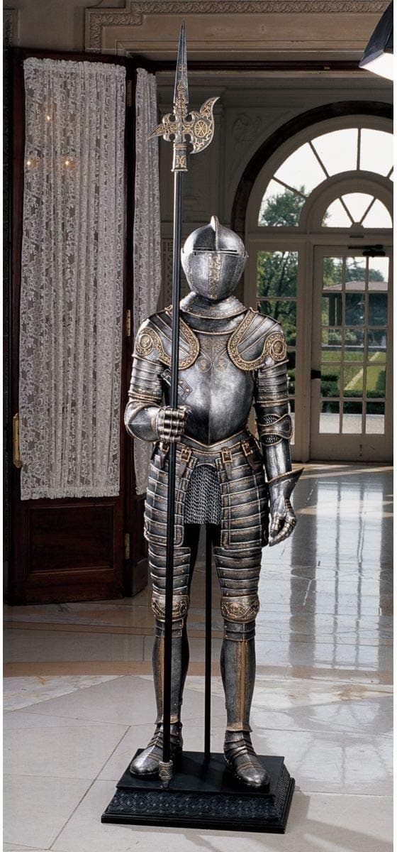 Classic Life Size 7ft 16th-century Italian Armor Sculpture Statue Figurine