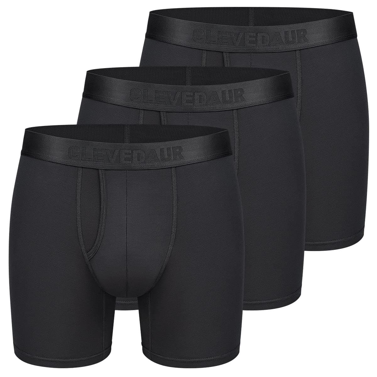 Clevedaur Men's Underwear 3 Pack Micro Modal Trunks Underwear for Men