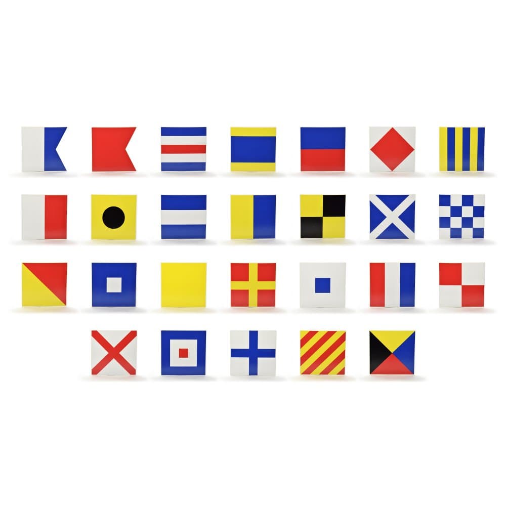 Signal Flag Stuff - Letter V Victor Boat Decal, 3 Inch Square, Single Sticker, Navy, Coast Guard, Sailing