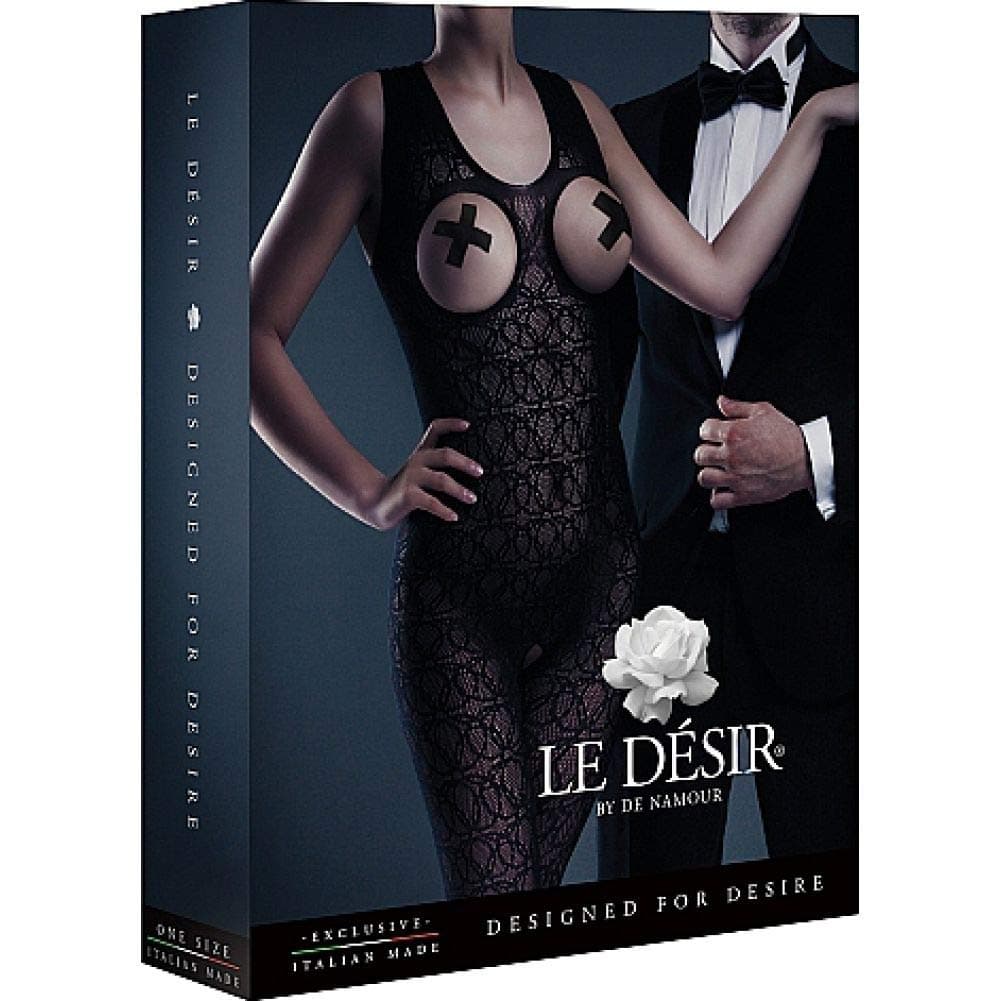 Le Desir Black One Size Zarah Bodystocking