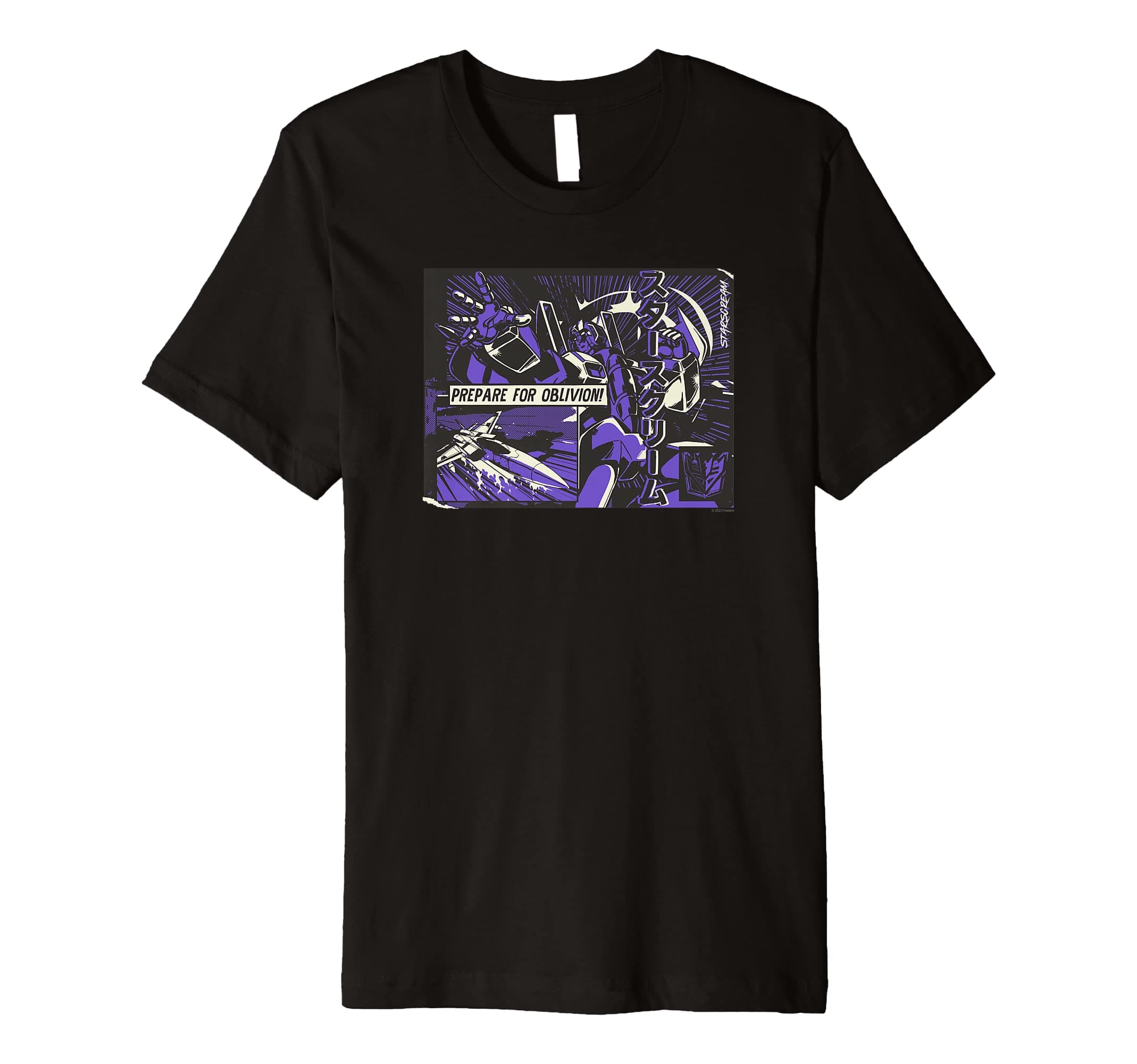 TransformersStarscream Prepare For Oblivion! Japanese Comic Premium Tri-blend T-Shirt