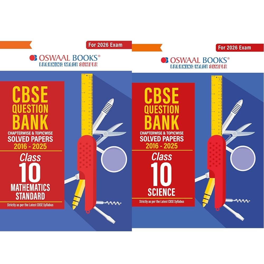 CBSE Question Bank Class 10 Set of 2 Books Maths Standard & Science Chapterwise & Topicwise Solved Papers For 2026 Board Exams