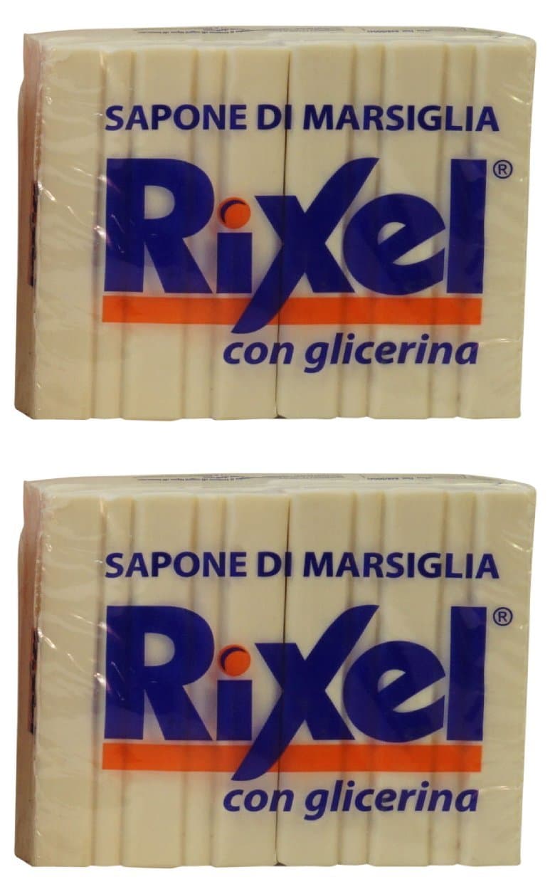 Marseille Soap for Laundry, with Glycerin Double Package, 4 X 250g/8.81oz [ Italian Import ]