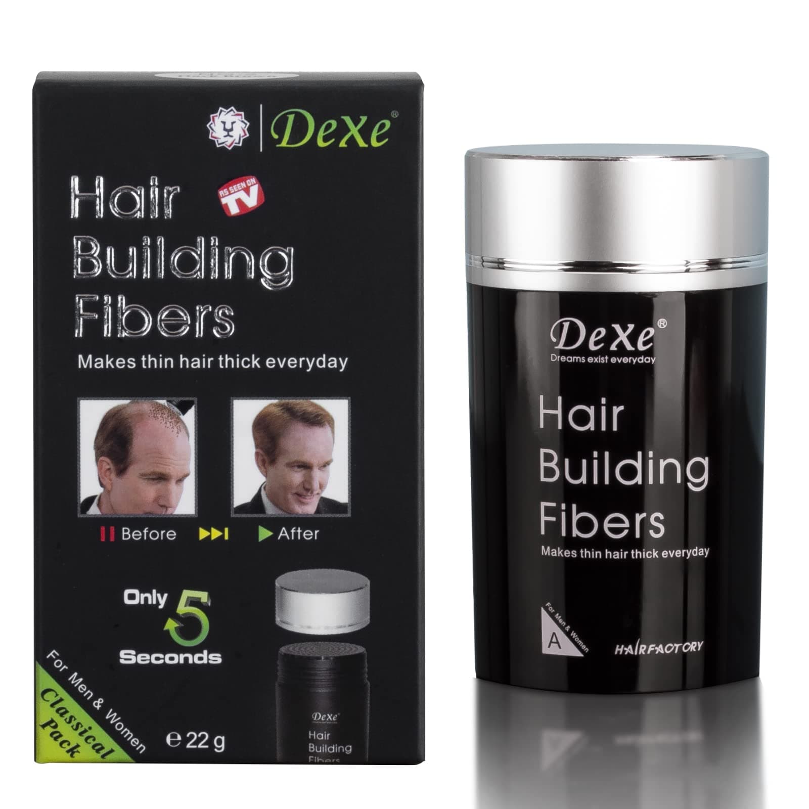Hair Building Fibers 22g, light brown