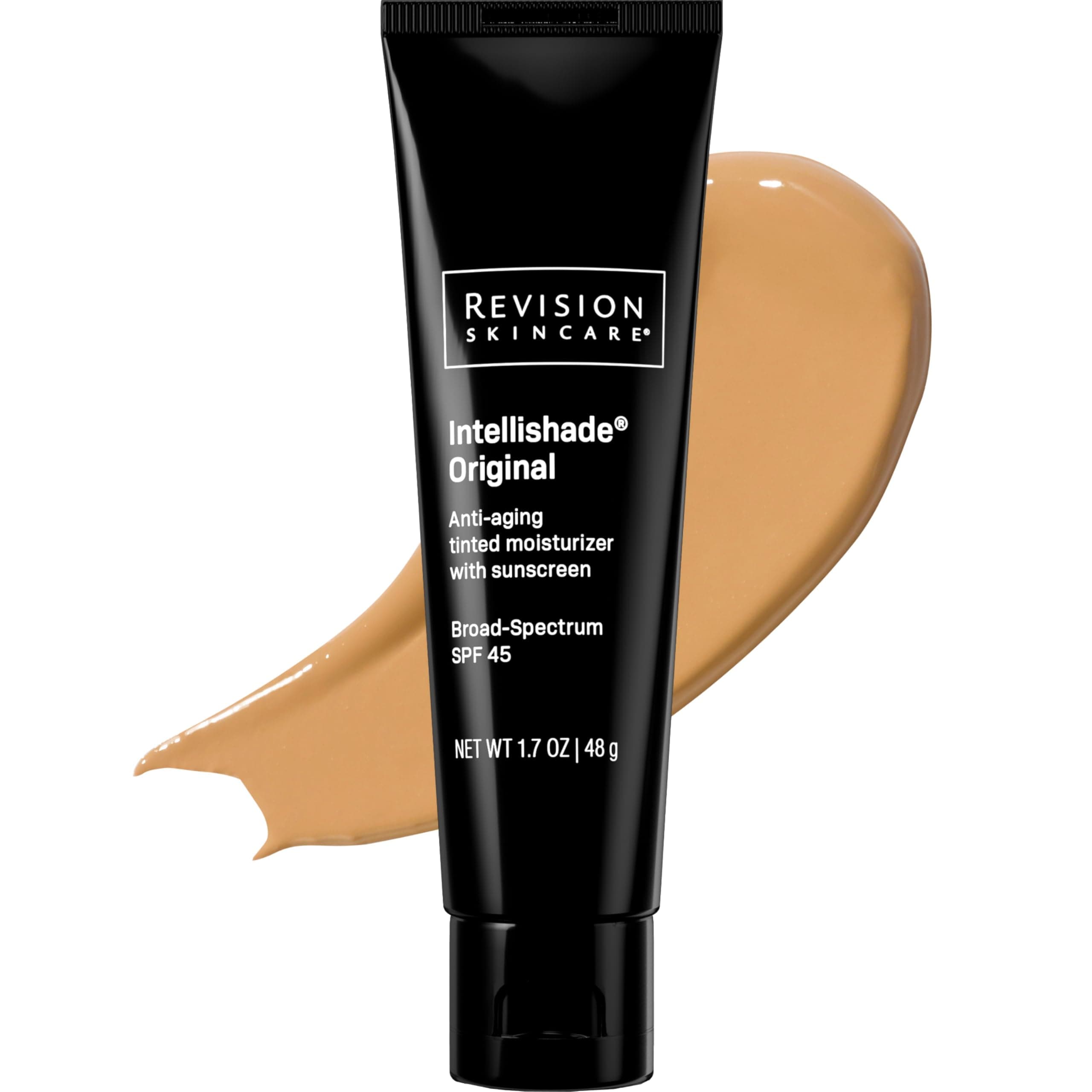 Intellishade® Original SPF 45, Anti-Aging Tinted Sunscreen for Face, Daily Moisturizer with SPF, Anti-Wrinkle with Peptides & Vitamin C, Hydrating Broad-Spectrum Sunscreen, 1.7 oz