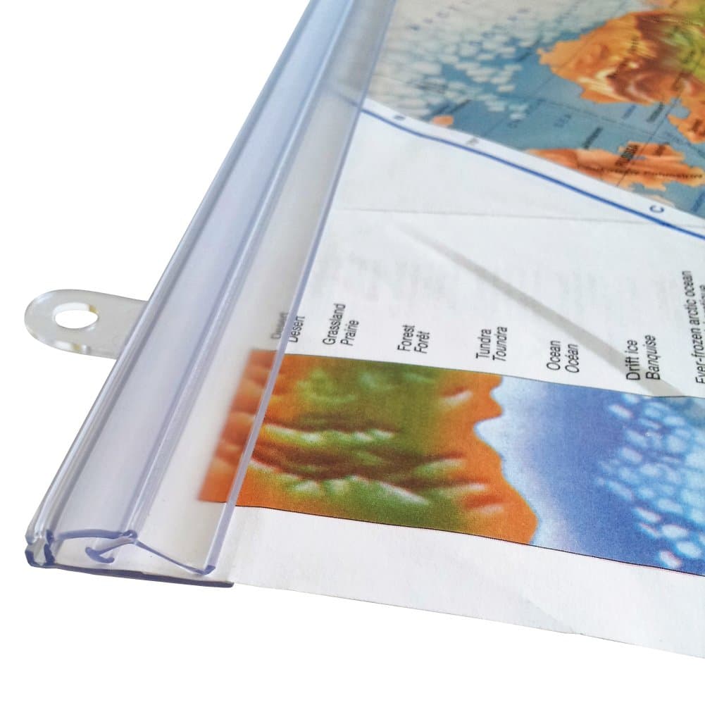 myColdCupgoKelvin 24" Hanging Rails for Posters, Signs, and Maps transparent goK-Rail24