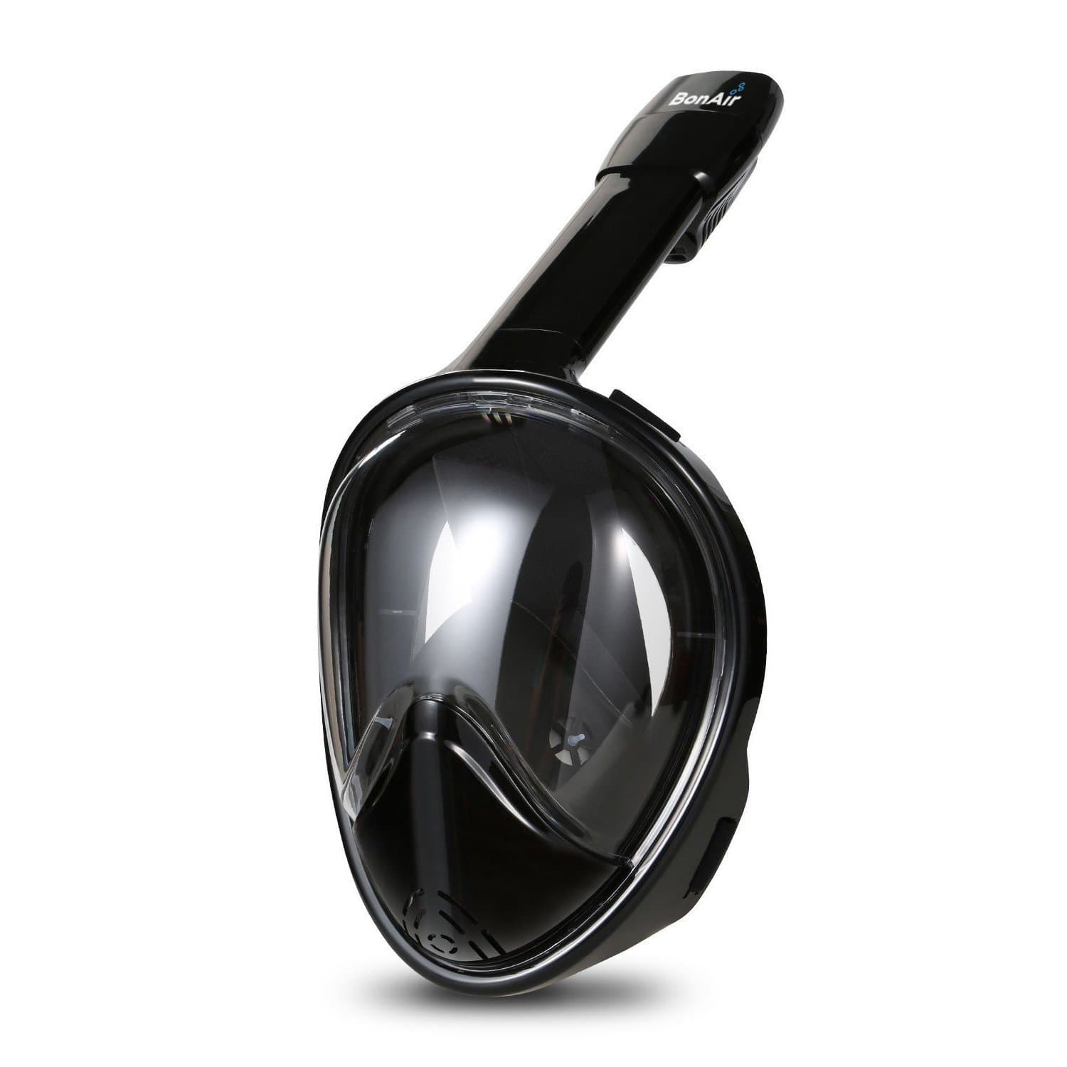 BonAir 180° Full Face Anti-Fog Snorkel Mask with Panoramic View Design