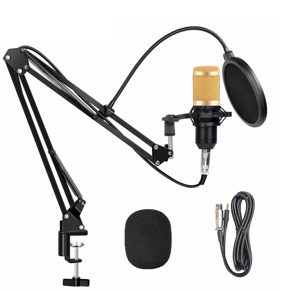 DEVICE OF URBAN INFOTECH Professional BM-800 Condenser Mic Set with Arm Stand and Pop Filter Podcasts Studio Microphone Set for Singing Recording