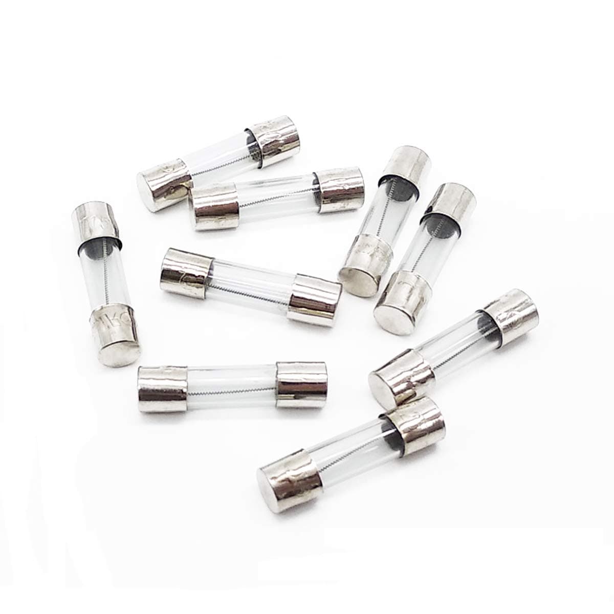 10Pcs 20A Slow Blow Fuse 20 Amp Time Delay Fuse T20AL250V 250V Slow Acting T20AL Glass Fuse 5x20mm